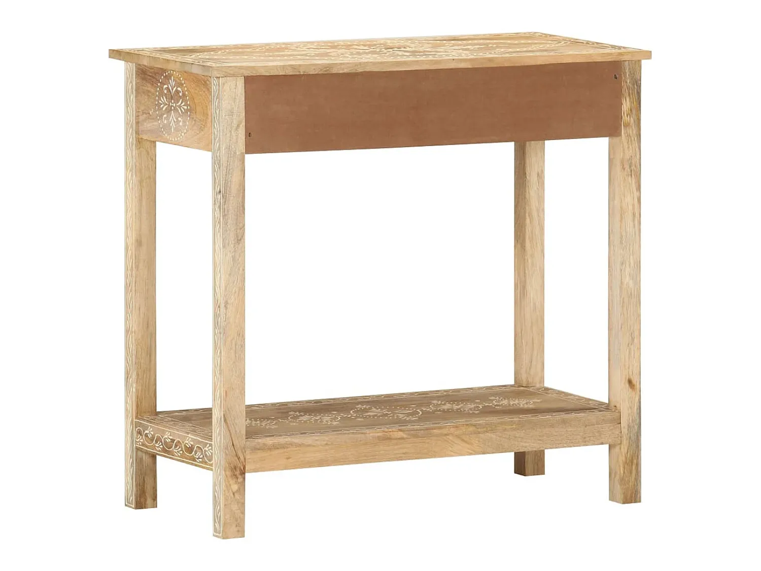 Consola* Mesa consola 80x35x74 cm madeira de mangueira maciça PT366492 Castanho