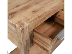 Mesa consola 82x33x73 cm madeira de acácia maciça PT134786^ Consola