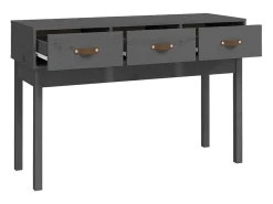 vidaxl Mesa consola 114x40x75 cm madeira de pinho maciça^ Consola