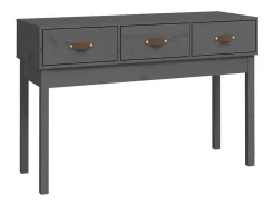 vidaxl Mesa consola 114x40x75 cm madeira de pinho maciça^ Consola