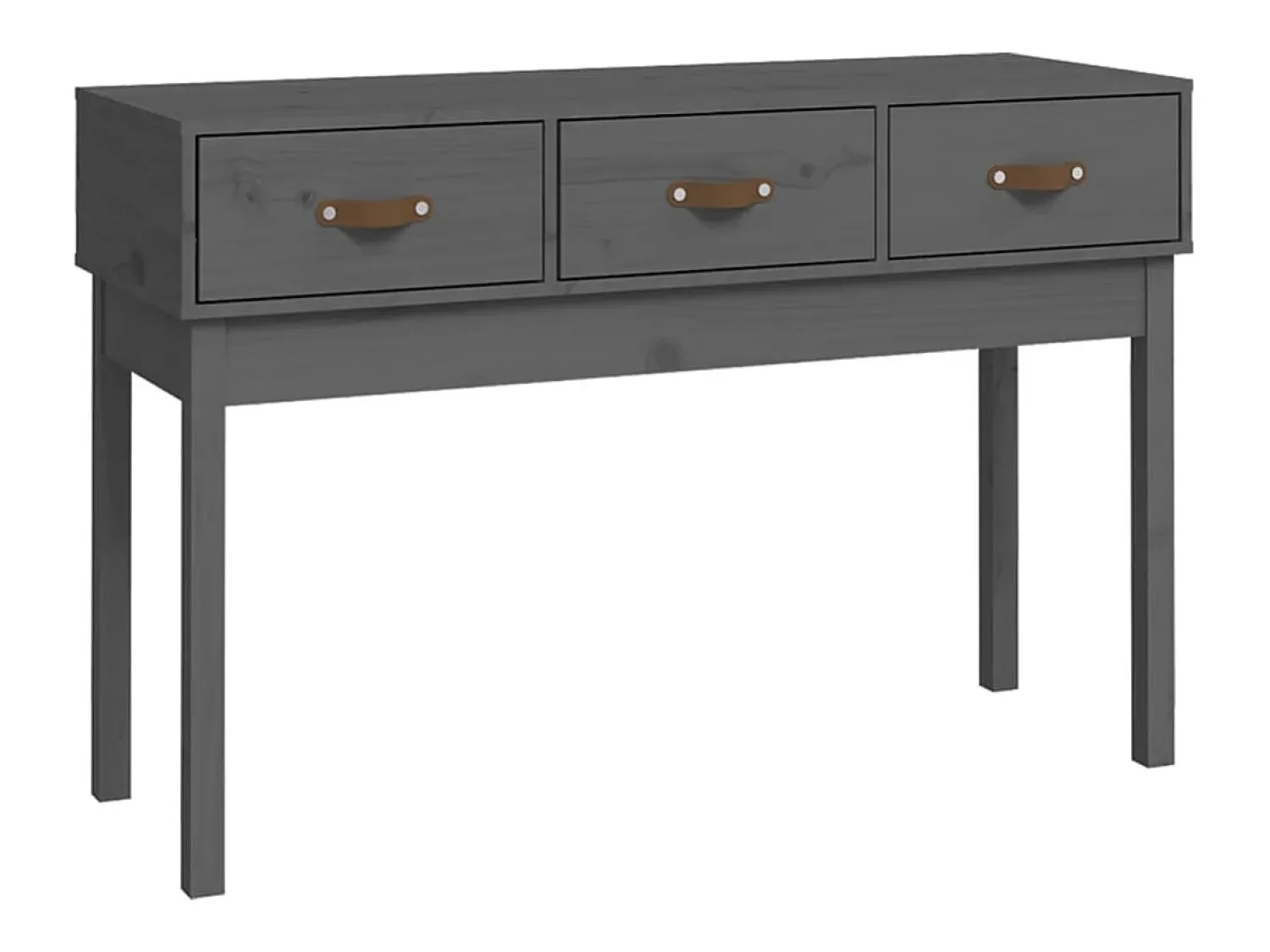 vidaxl Mesa consola 114x40x75 cm madeira de pinho maciça^ Consola