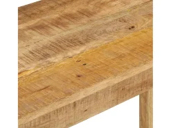 vidaxl Mesa consola 110x35x76 cm madeira de mangueira áspera^ Consola