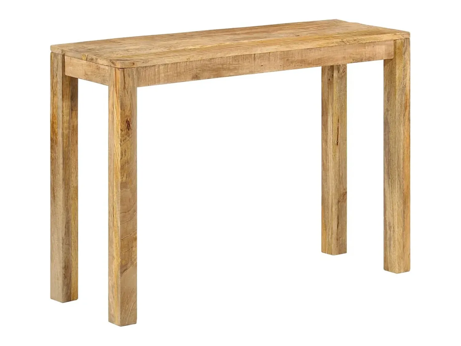 vidaxl Mesa consola 110x35x76 cm madeira de mangueira áspera^ Consola