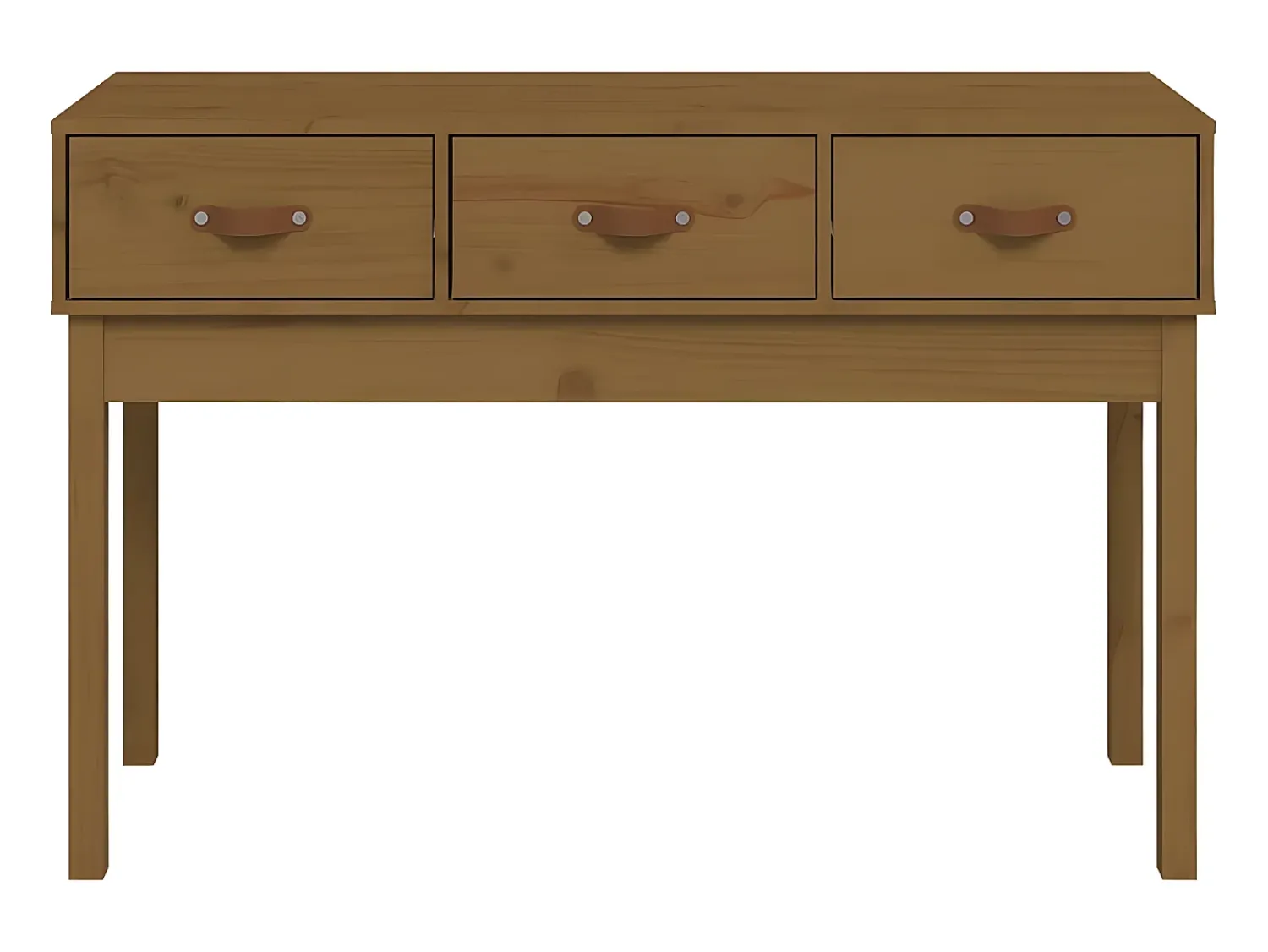 Mesa consola 114x40x75 cm madeira de pinho maciça mel PT647008^ Consola