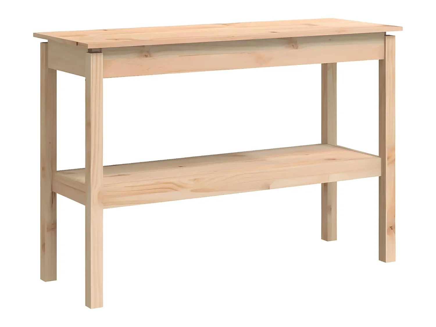 Mesa consola 110x40x75 cm madeira de pinho maciça PT988264^ Consola