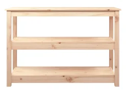 Consola* Mesa consola 110x40x74 cm madeira de pinho maciço PT316634 Castanho