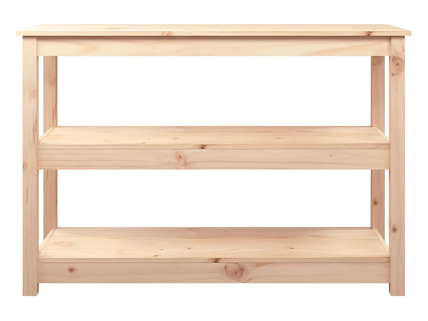 Consola* Mesa consola 110x40x74 cm madeira de pinho maciço PT316634 Castanho