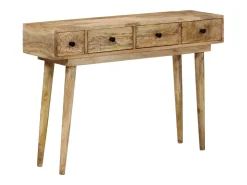Mesa consola 110x30x75 cm madeira de mangueira maciça PT743800^ Consola