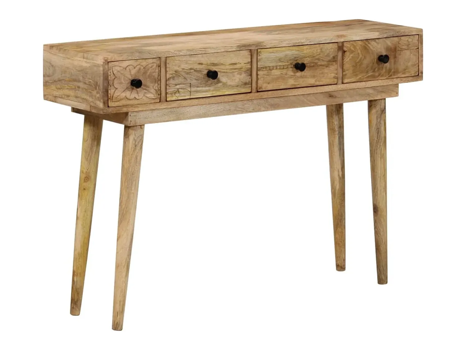 Mesa consola 110x30x75 cm madeira de mangueira maciça PT743800^ Consola