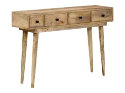 Mesa consola 110x30x75 cm madeira de mangueira maciça PT743800^ Consola