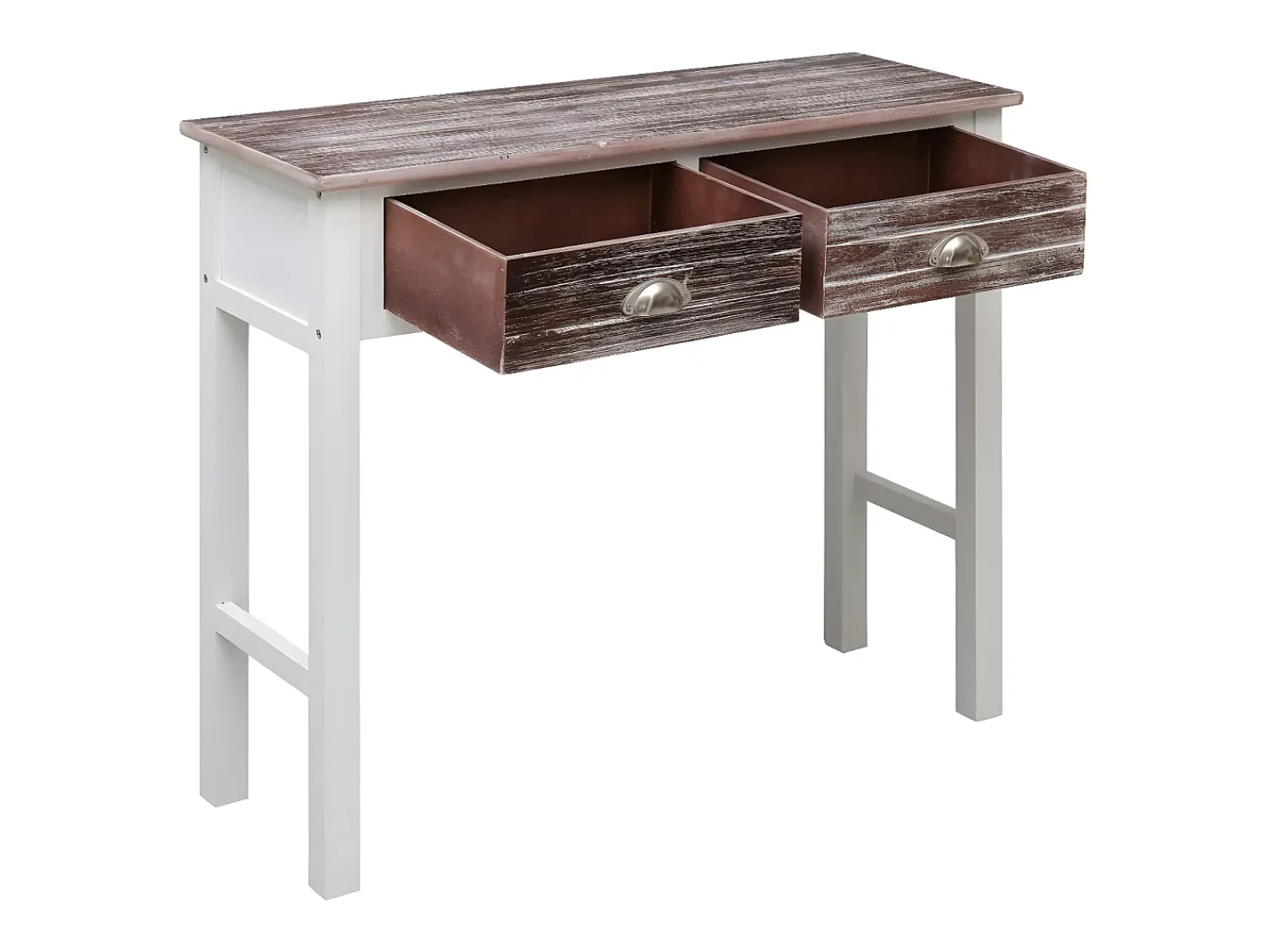 Consola| Mesa consola 90x30x77 cm madeira PT786661 Castanho