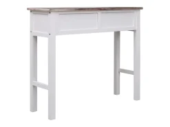 Consola| Mesa consola 90x30x77 cm madeira PT786661 Castanho