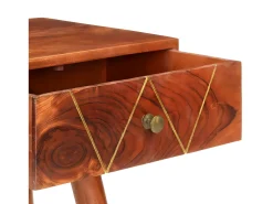 Hot Mesa consola 90x35x76 cm madeira de acácia maciça PT761814 Castanho