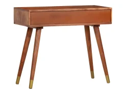 Hot Mesa consola 90x35x76 cm madeira de acácia maciça PT761814 Castanho