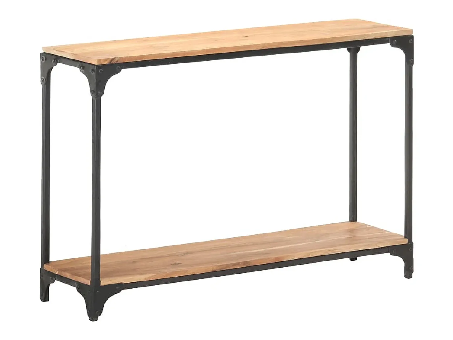 Consola|vidaxl Mesa consola 110x30x75 cm madeira de acácia maciça Natural claro