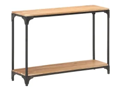 Consola|vidaxl Mesa consola 110x30x75 cm madeira de acácia maciça Natural claro