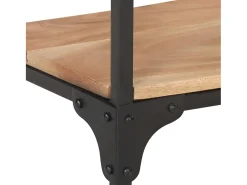 Consola|vidaxl Mesa consola 110x30x75 cm madeira de acácia maciça Natural claro