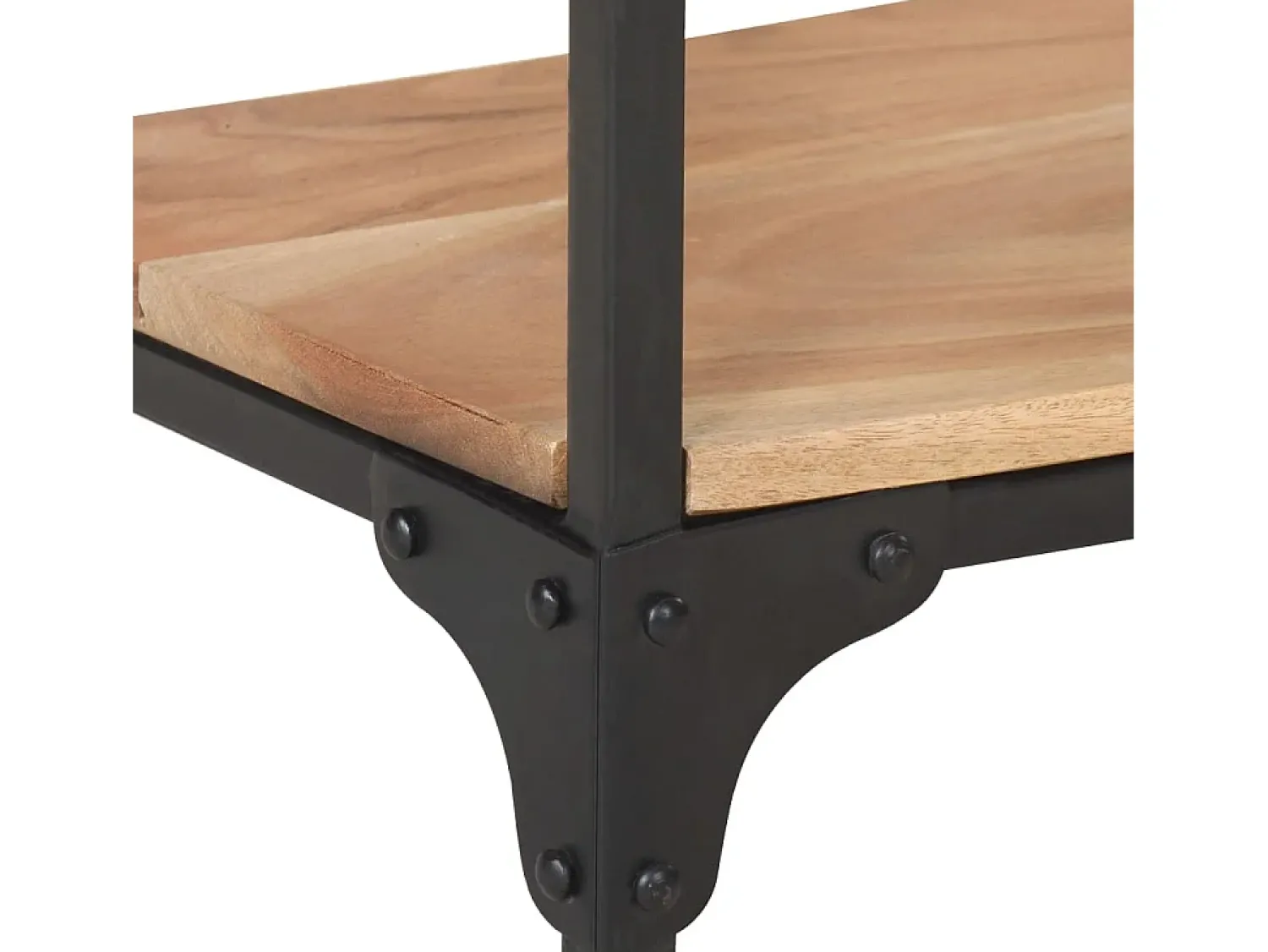 Consola|vidaxl Mesa consola 110x30x75 cm madeira de acácia maciça Natural claro