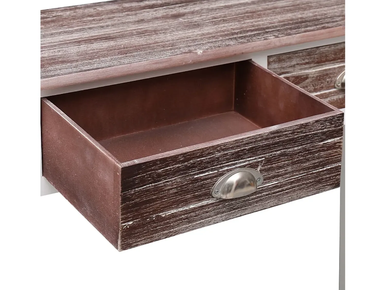 Consola|vidaxl Mesa consola 90x30x77 cm madeira castanho Natural claro