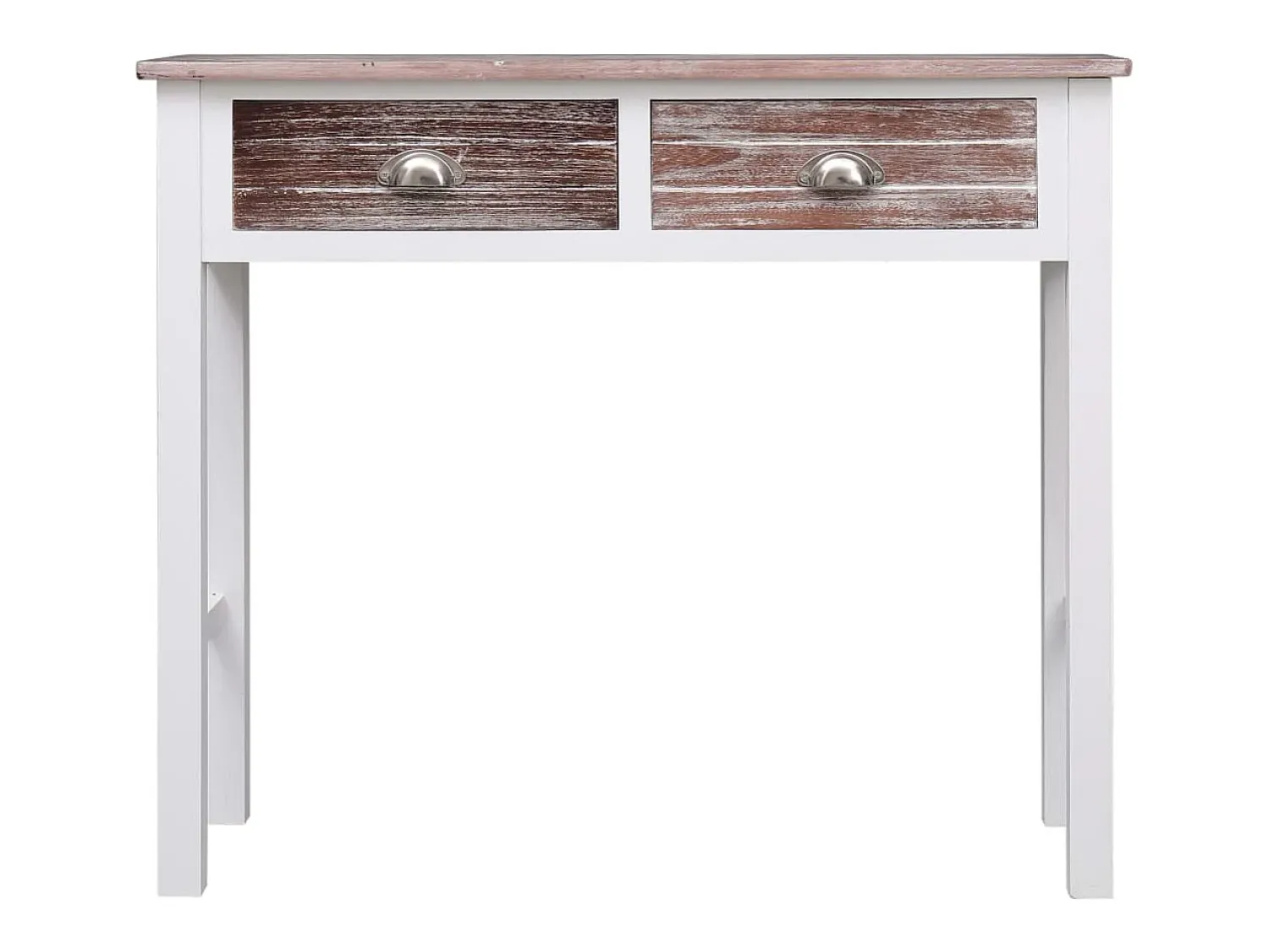 Consola|vidaxl Mesa consola 90x30x77 cm madeira castanho Natural claro