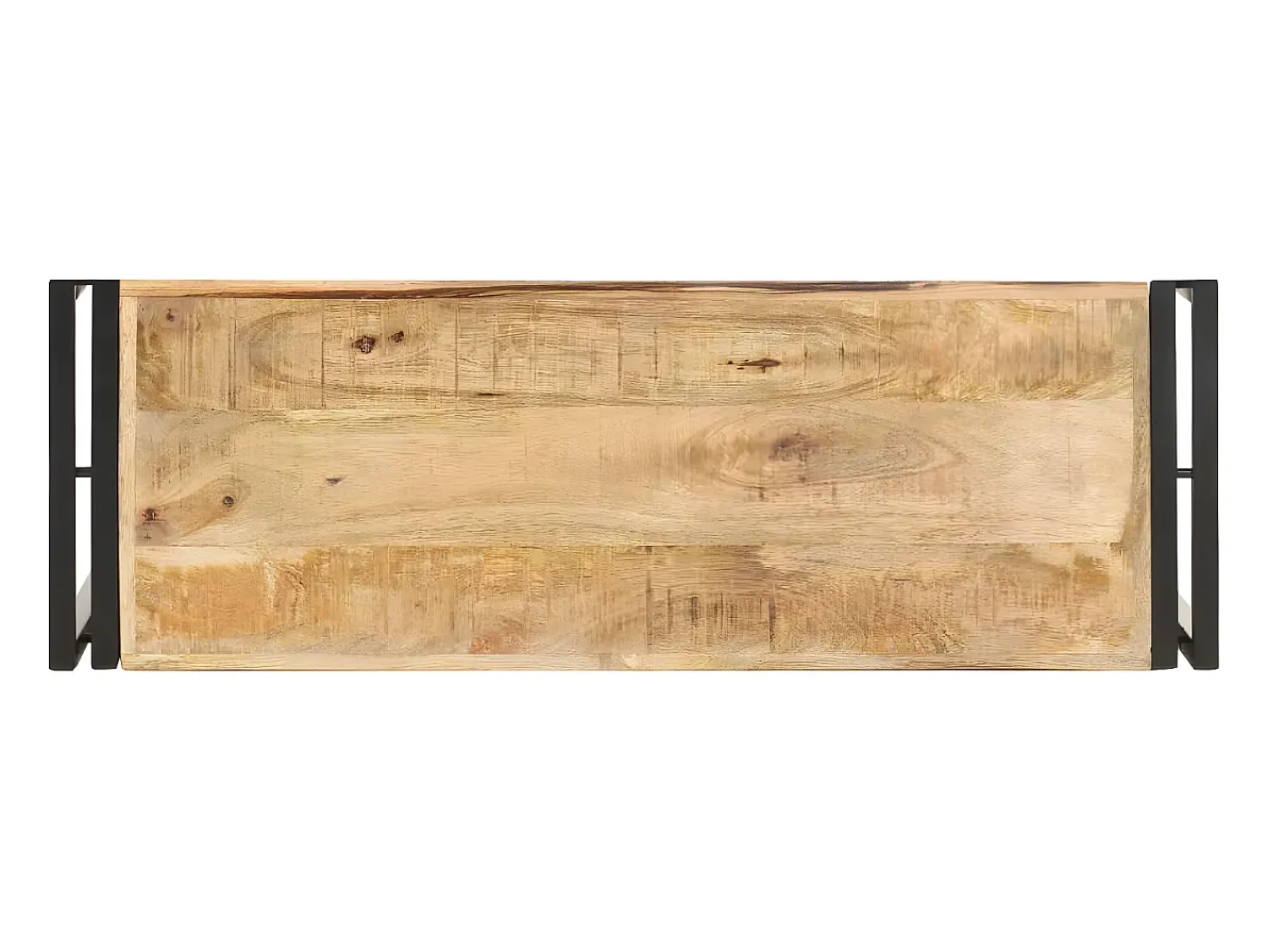 Consola* Mesa consola 90x30x75 cm madeira de mangueira áspera PT841034 Castanho