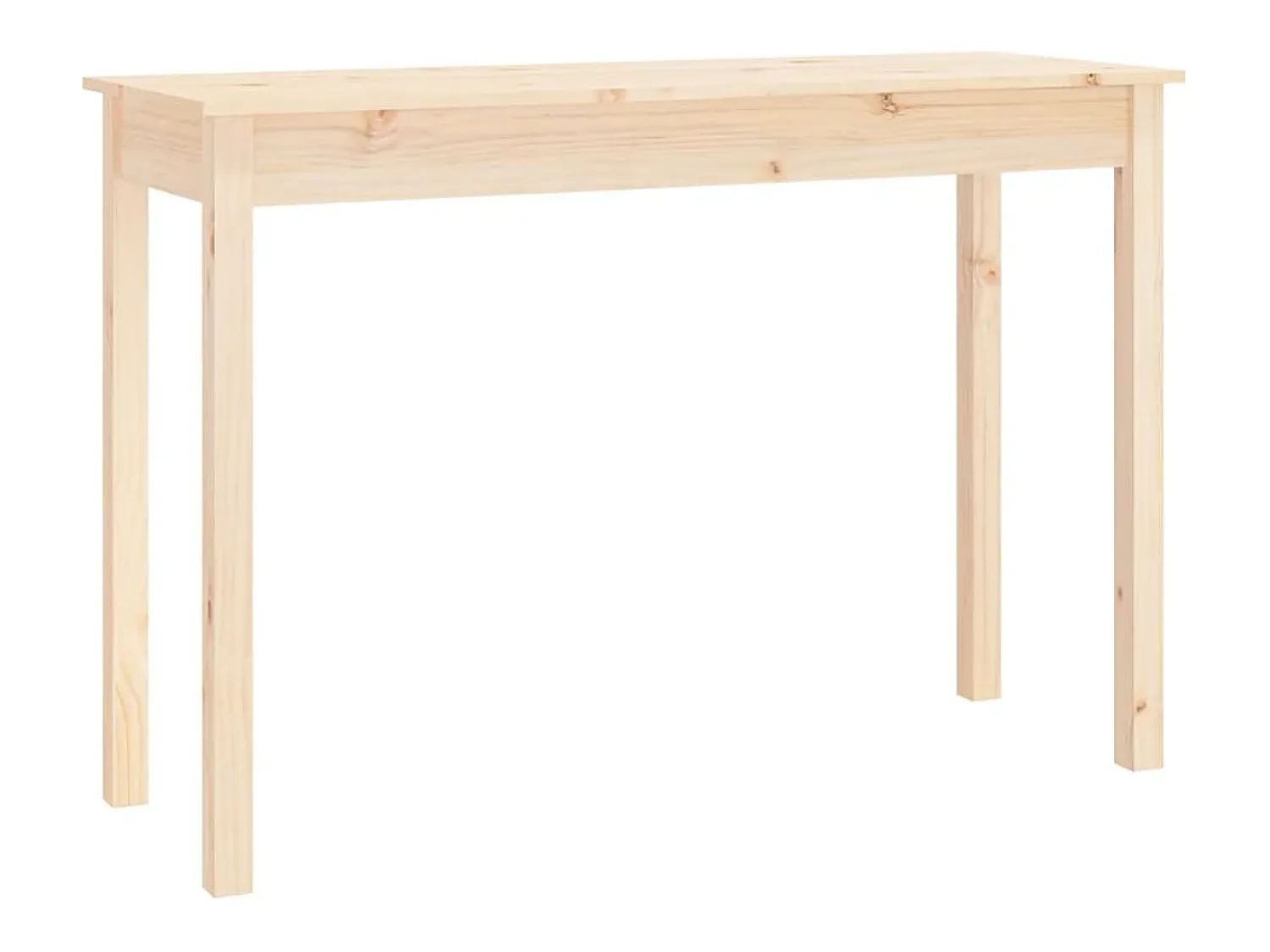 Consola|vidaxl Mesa consola 110x40x75 cm madeira de pinho maciça Natural claro