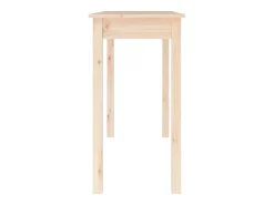 Consola|vidaxl Mesa consola 110x40x75 cm madeira de pinho maciça Natural claro