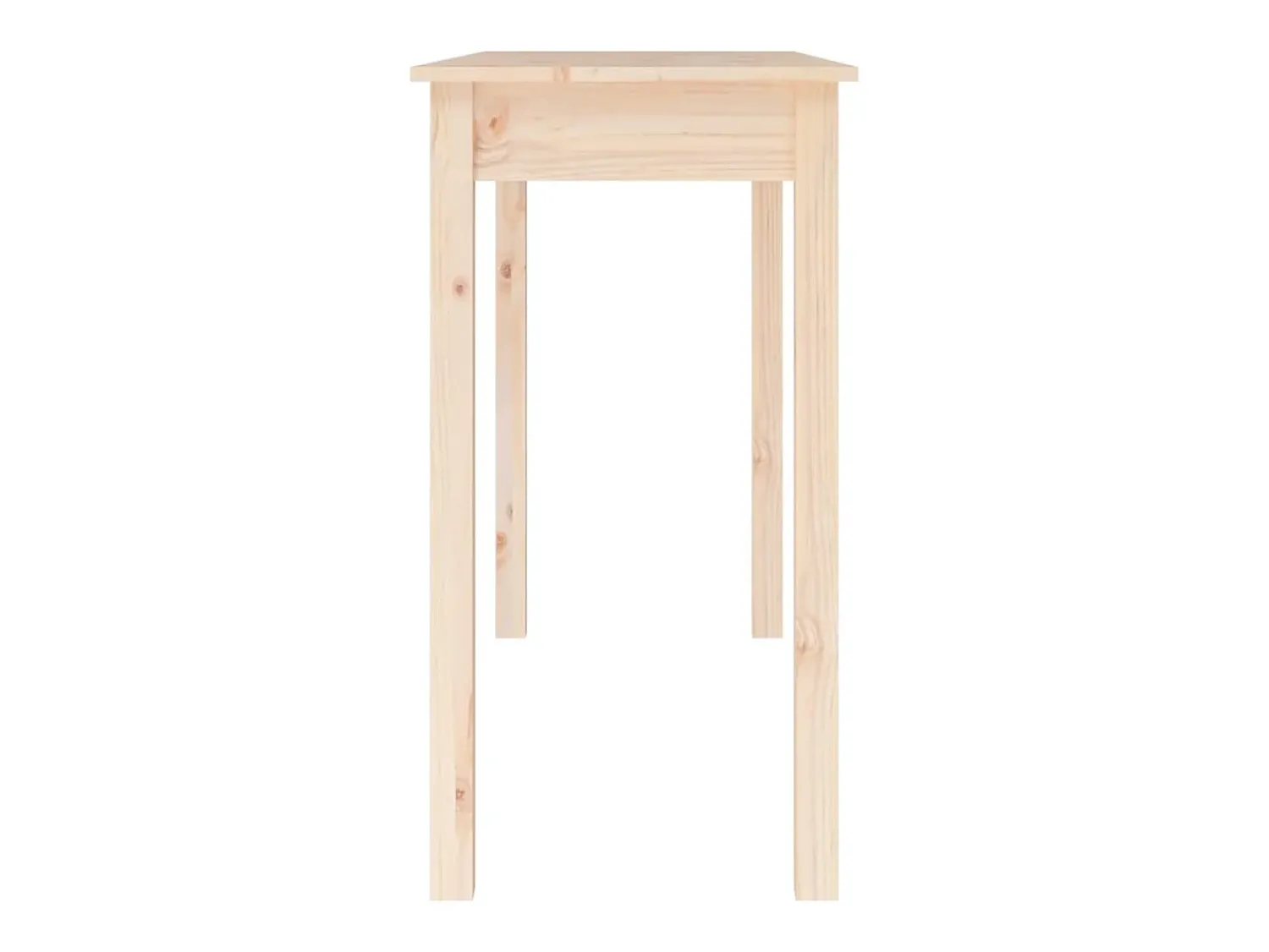 Consola|vidaxl Mesa consola 110x40x75 cm madeira de pinho maciça Natural claro
