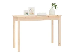 Consola|vidaxl Mesa consola 110x40x75 cm madeira de pinho maciça Natural claro