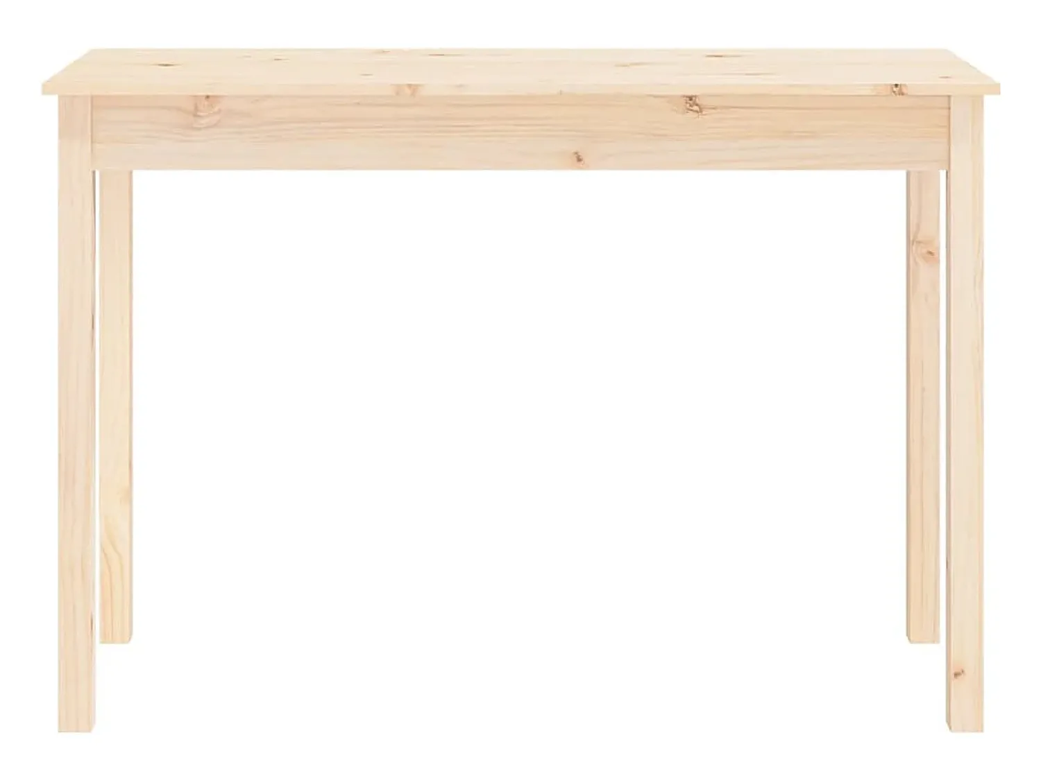 Consola|vidaxl Mesa consola 110x40x75 cm madeira de pinho maciça Natural claro