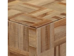 Consola*vidaxl Mesa consola 110x34x80 cm madeira de teca recuperada maciça Cinzento