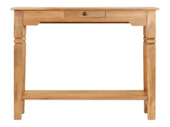 Mesa consola 100x40x76 cm madeira de acácia maciça PT966321^ Consola