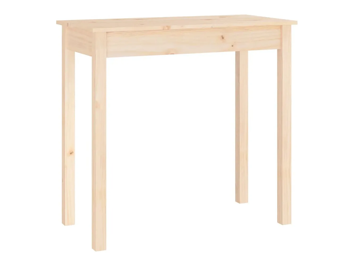 Outlet Mesa consola 80x40x75 cm madeira de pinho maciça PT346970 Castanho