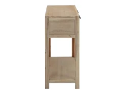 Consola*vidaxl Mesa consola 82x33x73 cm madeira de acácia maciça Natural claro