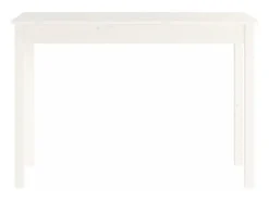 Consola*vidaxl Mesa consola 110x40x75 cm madeira de pinho maciça Branco