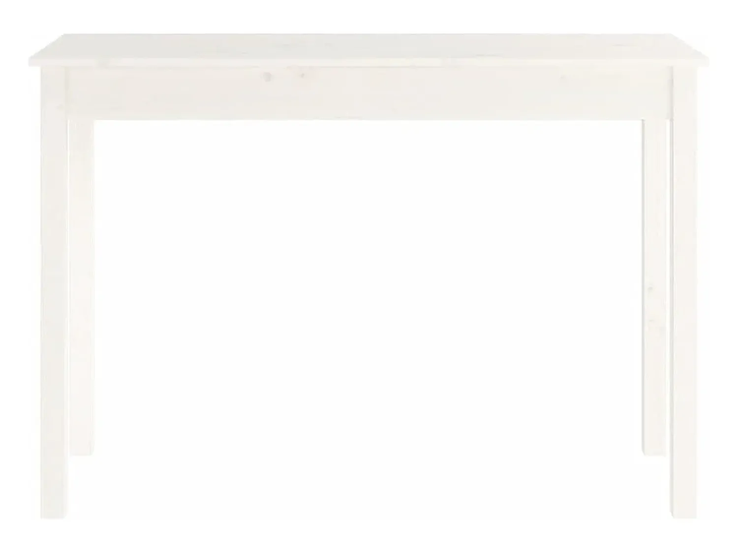Consola*vidaxl Mesa consola 110x40x75 cm madeira de pinho maciça Branco