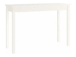 Consola*vidaxl Mesa consola 110x40x75 cm madeira de pinho maciça Branco