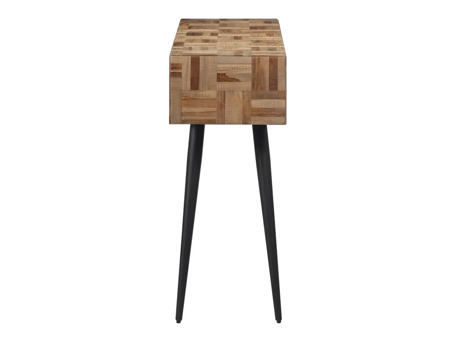 Consola* Mesa consola 110x34x80 cm madeira de teca recuperada maciça PT149889 Cinzento