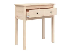 Consola|vidaxl Mesa consola 70x35x75 cm madeira de pinho maciço Natural claro