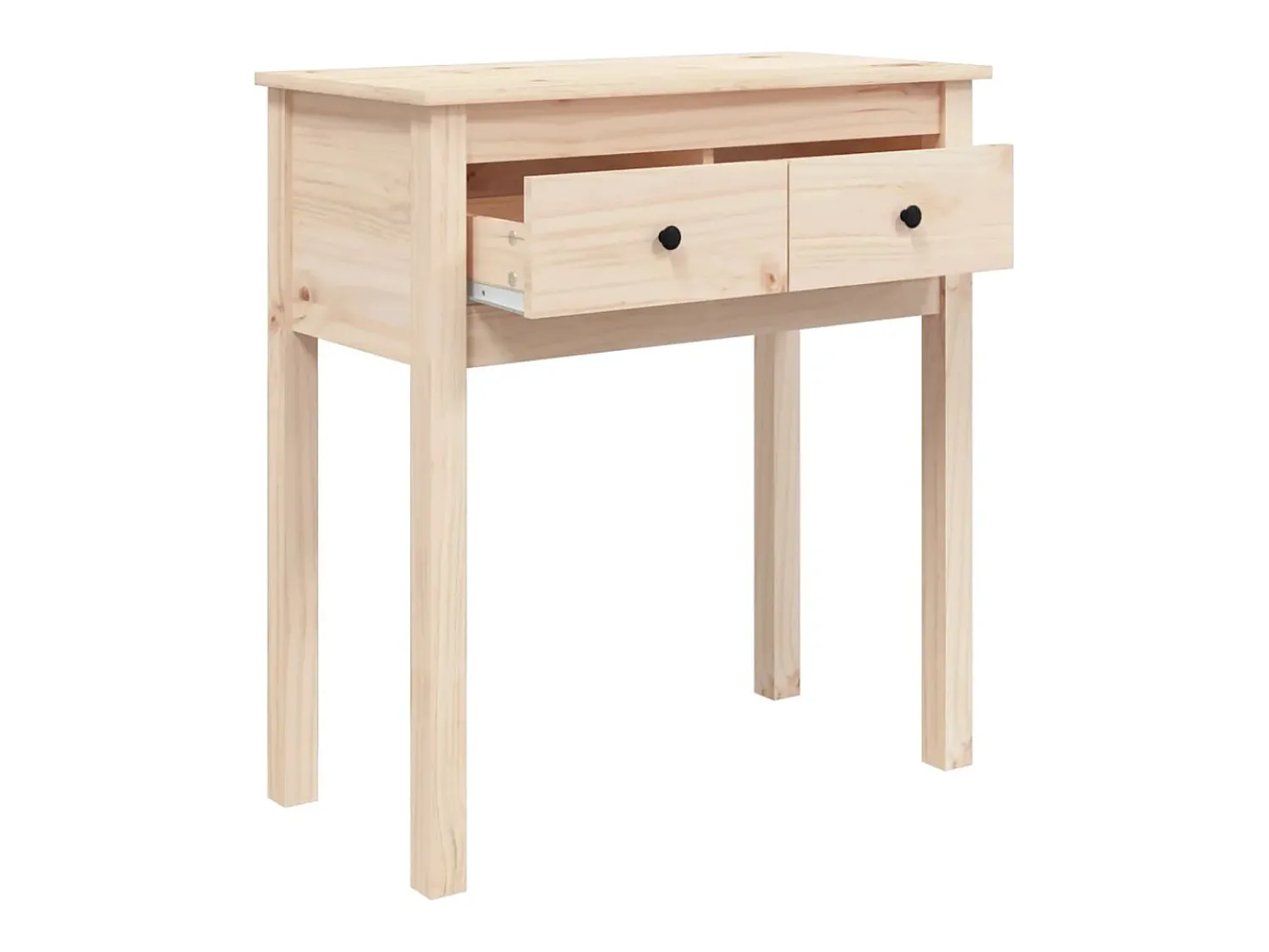 Consola|vidaxl Mesa consola 70x35x75 cm madeira de pinho maciço Natural claro