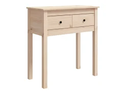 Consola|vidaxl Mesa consola 70x35x75 cm madeira de pinho maciço Natural claro