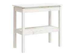 Mesa consola 80x40x75 cm madeira de pinho maciça PT490151^ Consola