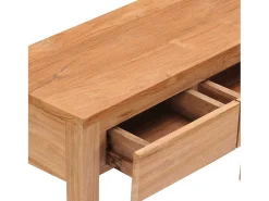 vidaxl Mesa consola 110x35x75 cm madeira de teca maciça^ Consola