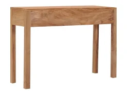 vidaxl Mesa consola 110x35x75 cm madeira de teca maciça^ Consola