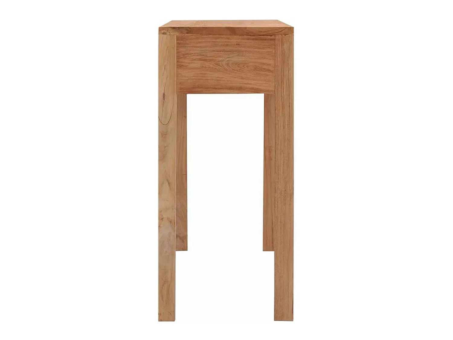vidaxl Mesa consola 110x35x75 cm madeira de teca maciça^ Consola