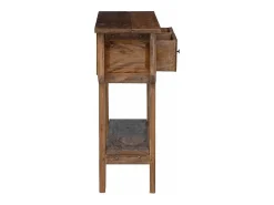 Consola|vidaxl Mesa consola 80x35x80 cm mistura de madeiras recicladas Natural claro