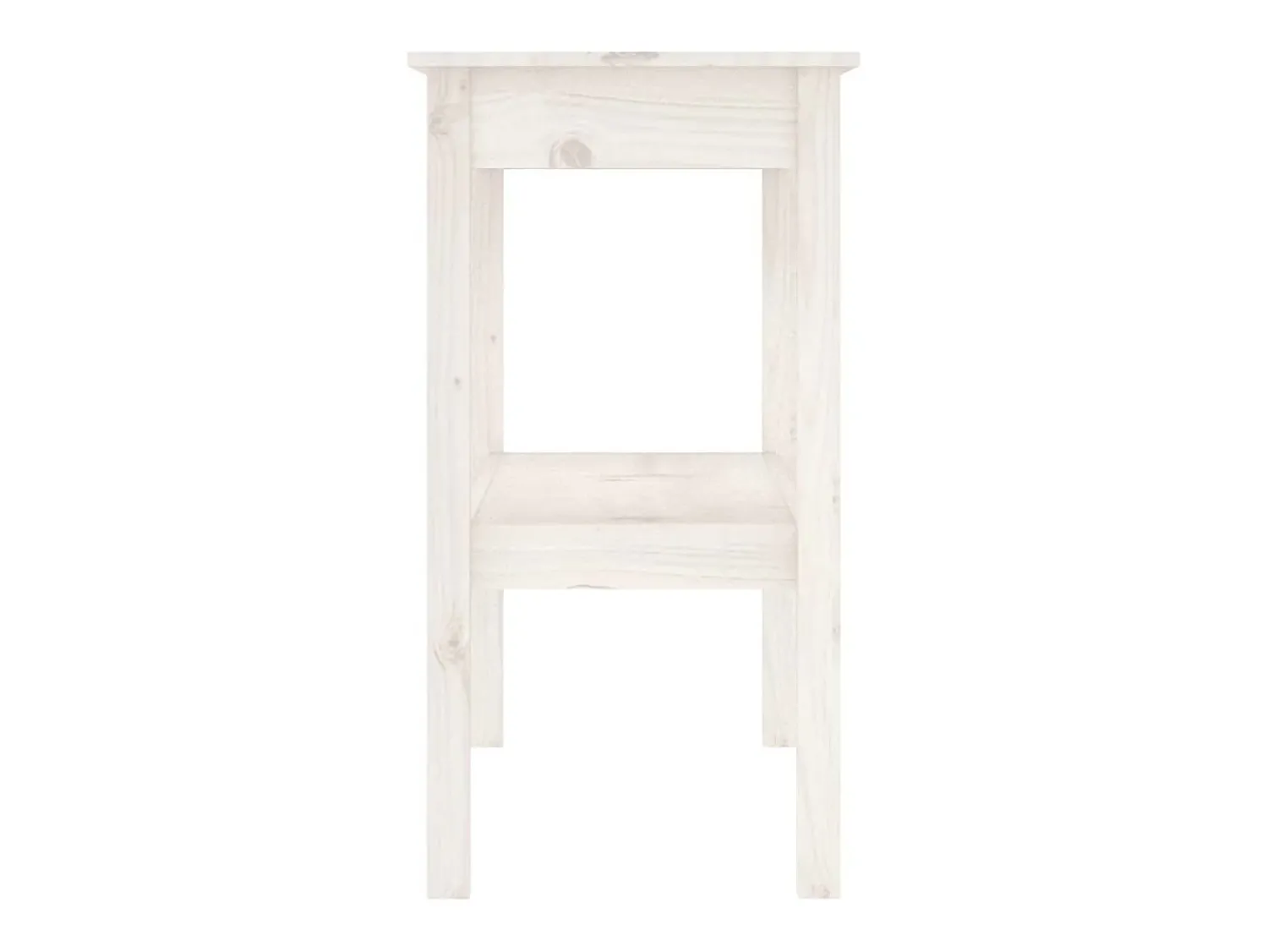 Consola*vidaxl Mesa consola 110x40x75 cm pinho maciço Branco