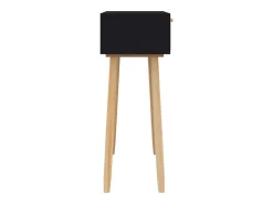 vidaxl Mesa consola 80x30x75 cm pinho maciço e vime natural^ Consola
