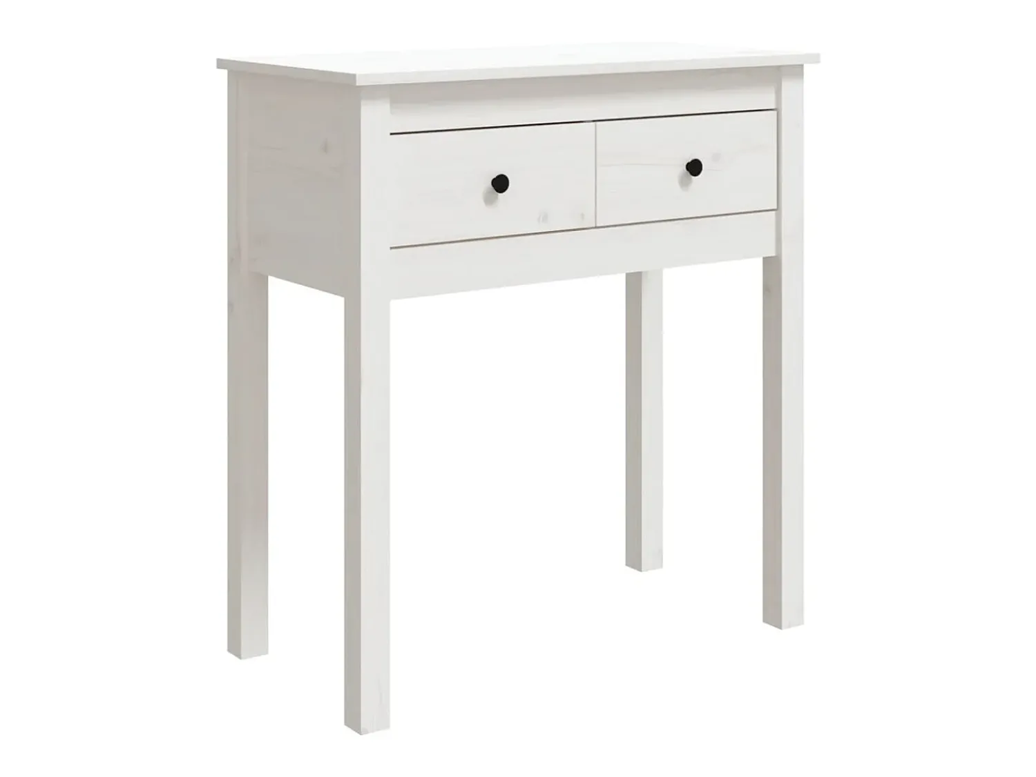 Best Mesa consola 70x35x75 cm pinho maciço PT463582 Branco