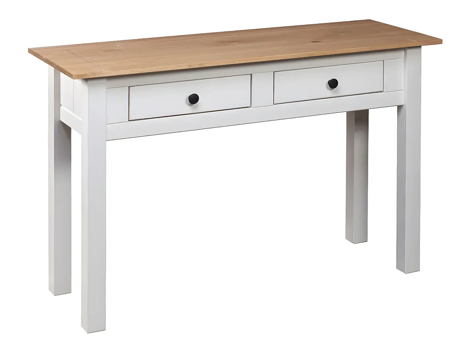 Consola* Mesa consola 110x40x72 cm pinho maciço Panama PT207293 Branco
